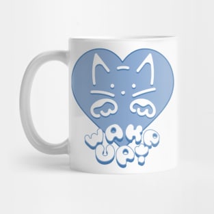 Wake Up! (Cute White Kitten Wakes up His Person) Mug